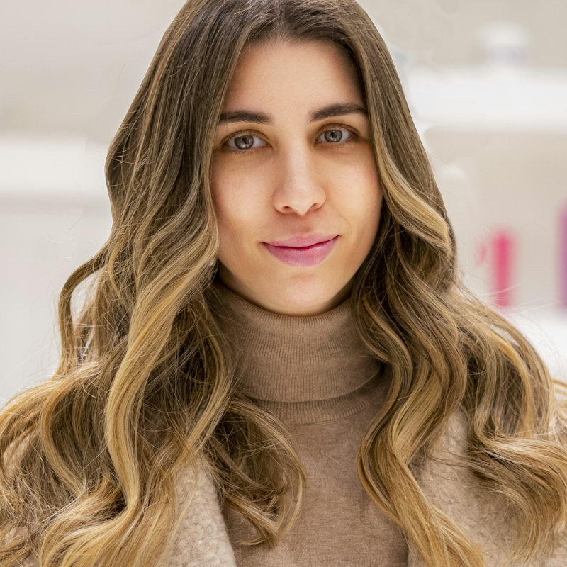 Soft blow-dried waves